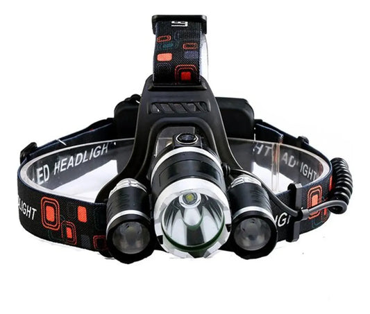 LuzMax™-Linterna Frontal 3 Faros LED